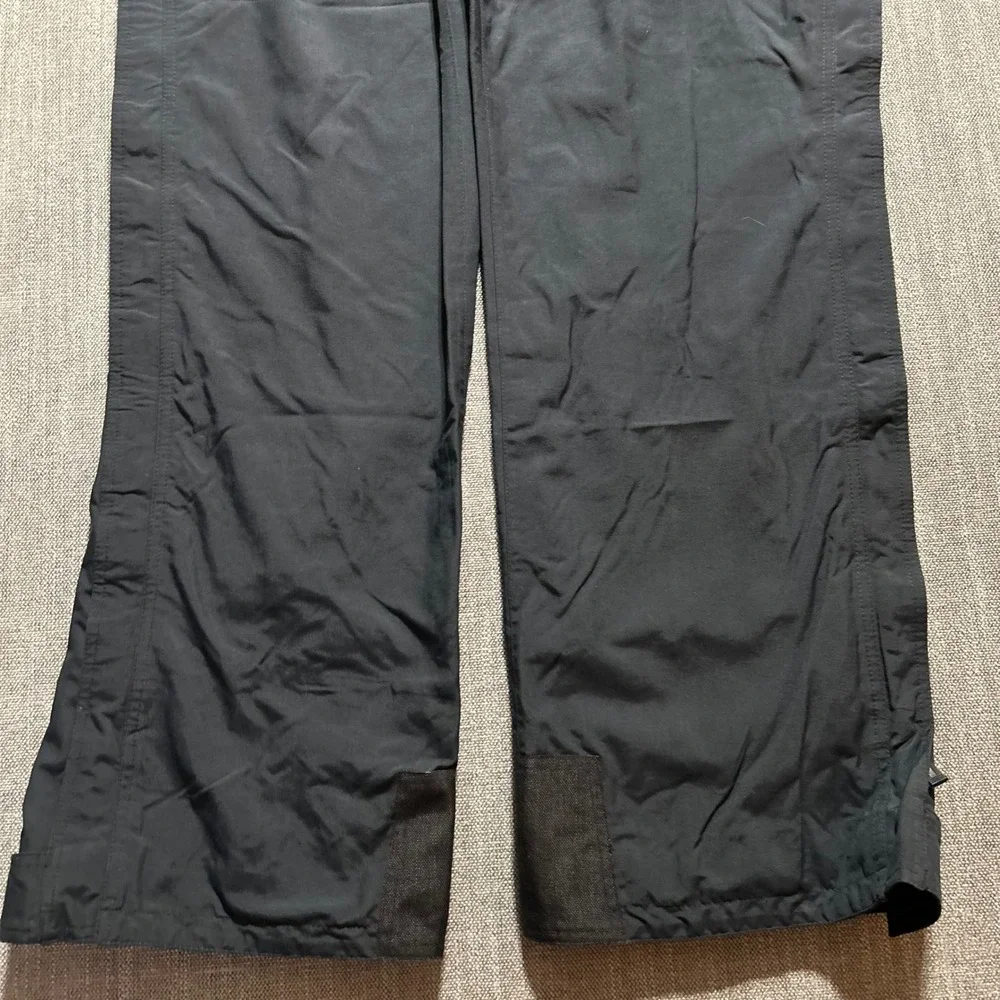Nordica Ski Pants Men 40 Black Belted Side Zip Nylon Snowboard Trousers